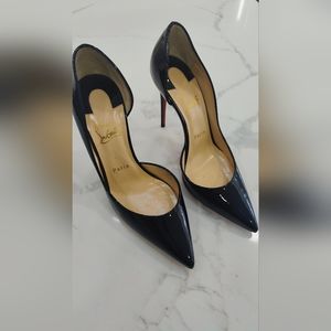 Christian Louboutin Black Iriza Heels Patent Leather